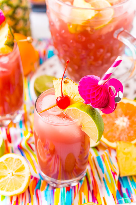 Rum Punch Party Drink Recipe | Sugar and Soul Co