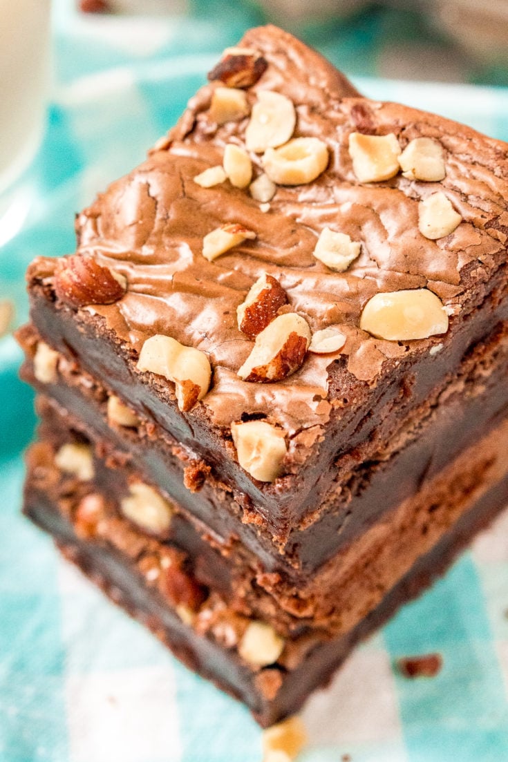 Hazelnut Brownies Just 4 Ingredients Sugar And Soul