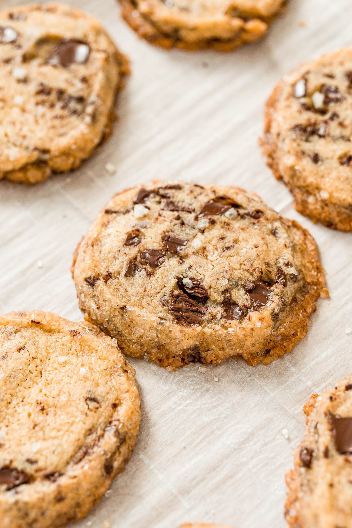 Salted Chocolate Chunk Shortbread Cookies - Sugar And Soul