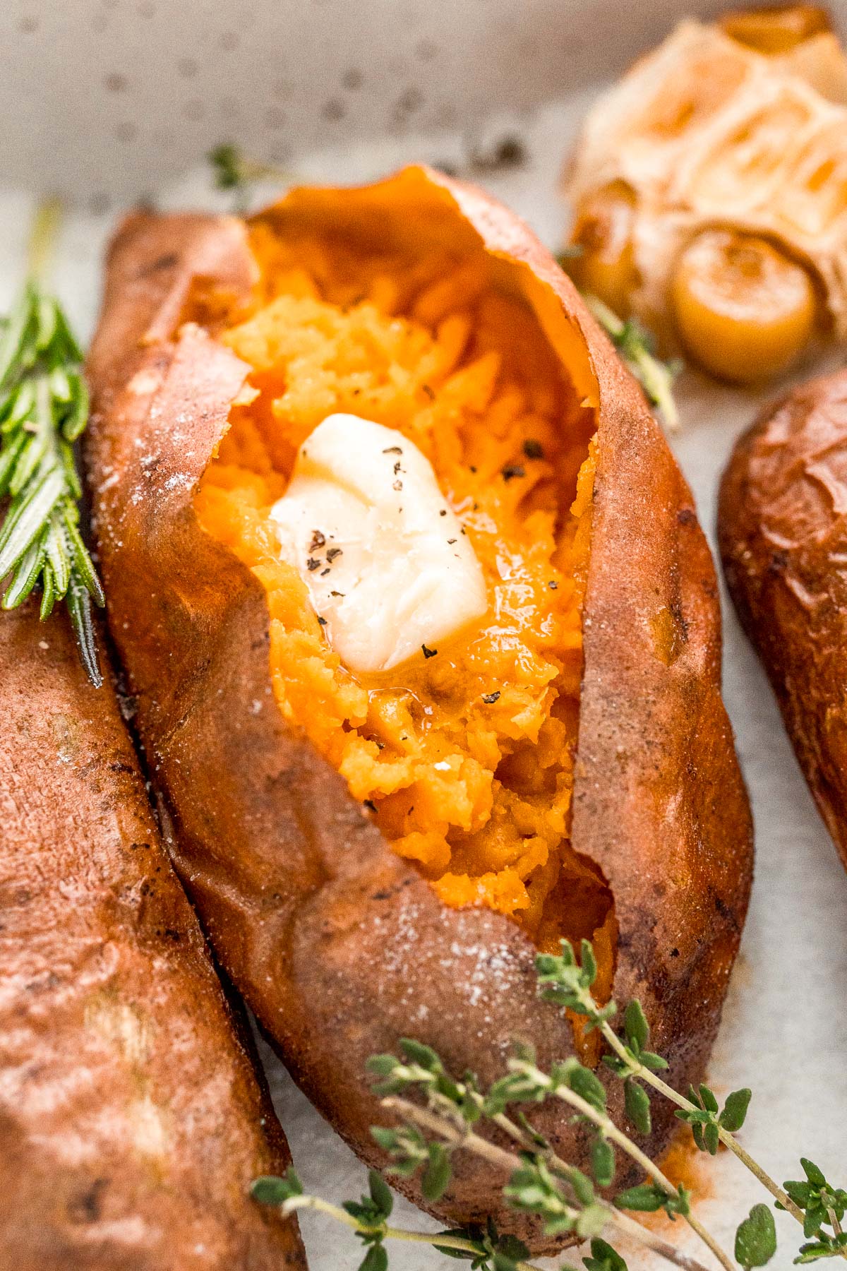 Salt Baked Sweet Potatoes Recipe Sugar And Soul