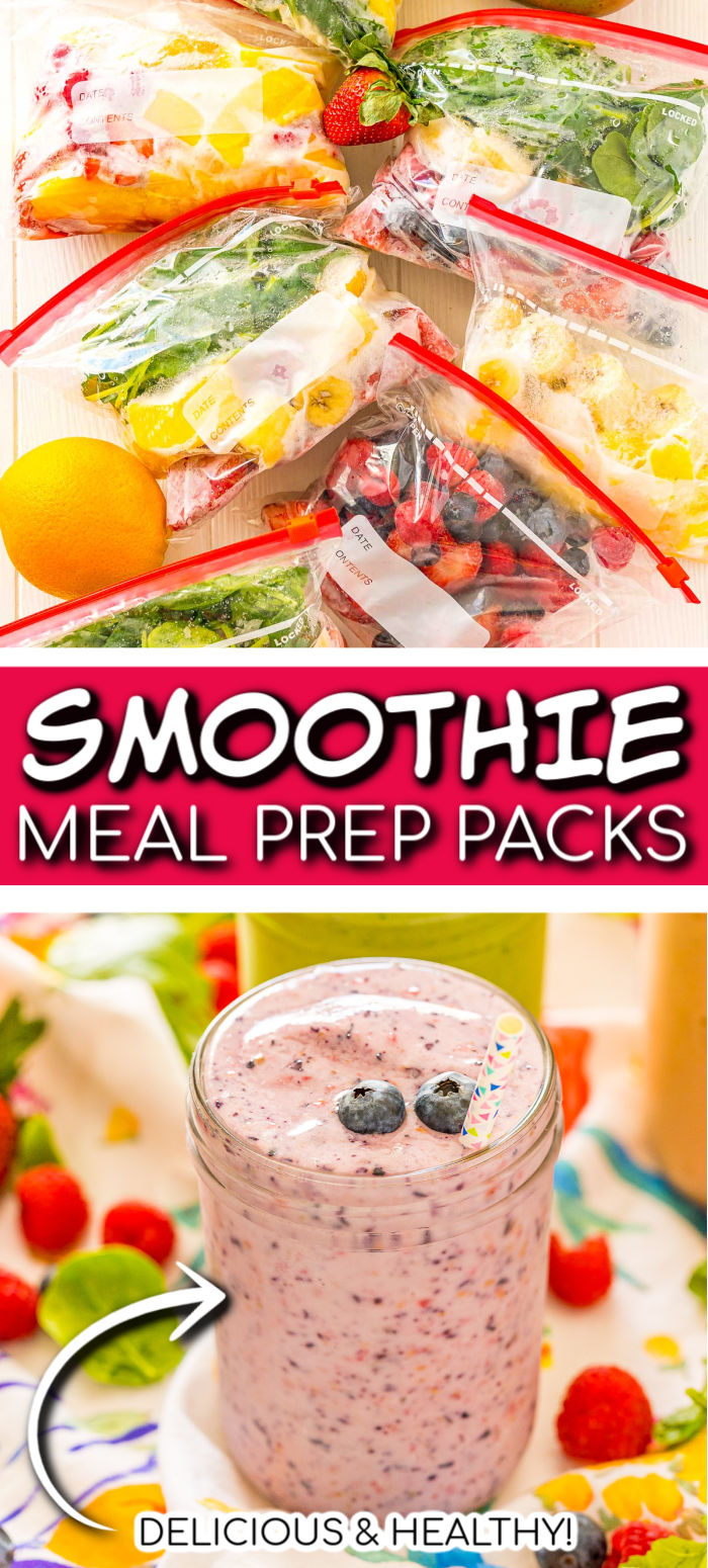 Frozen Smoothie Packs Meal Prep | Sugar and Soul