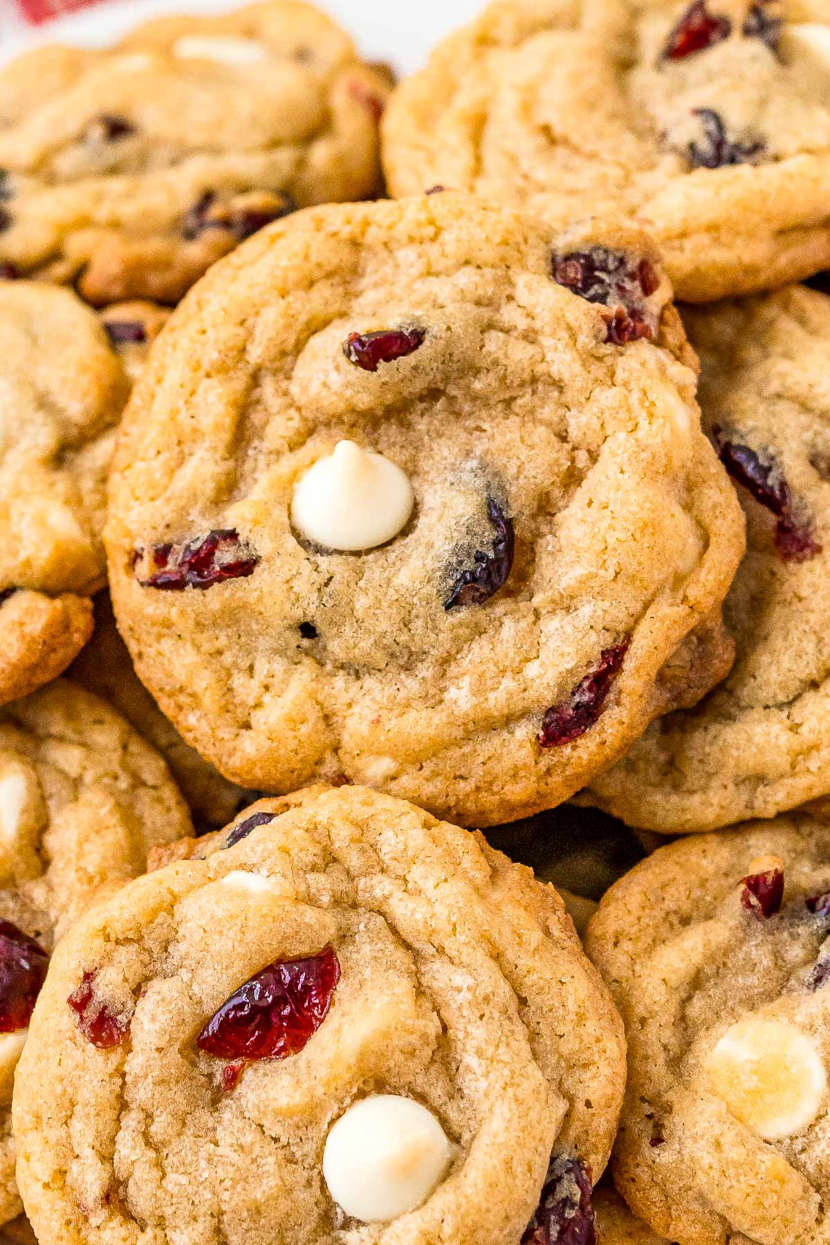 White Chocolate Cranberry Cookies Recipe - Sugar and Soul