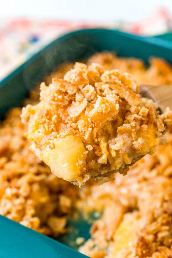 Easy Pineapple Casserole Recipe | Sugar and Soul