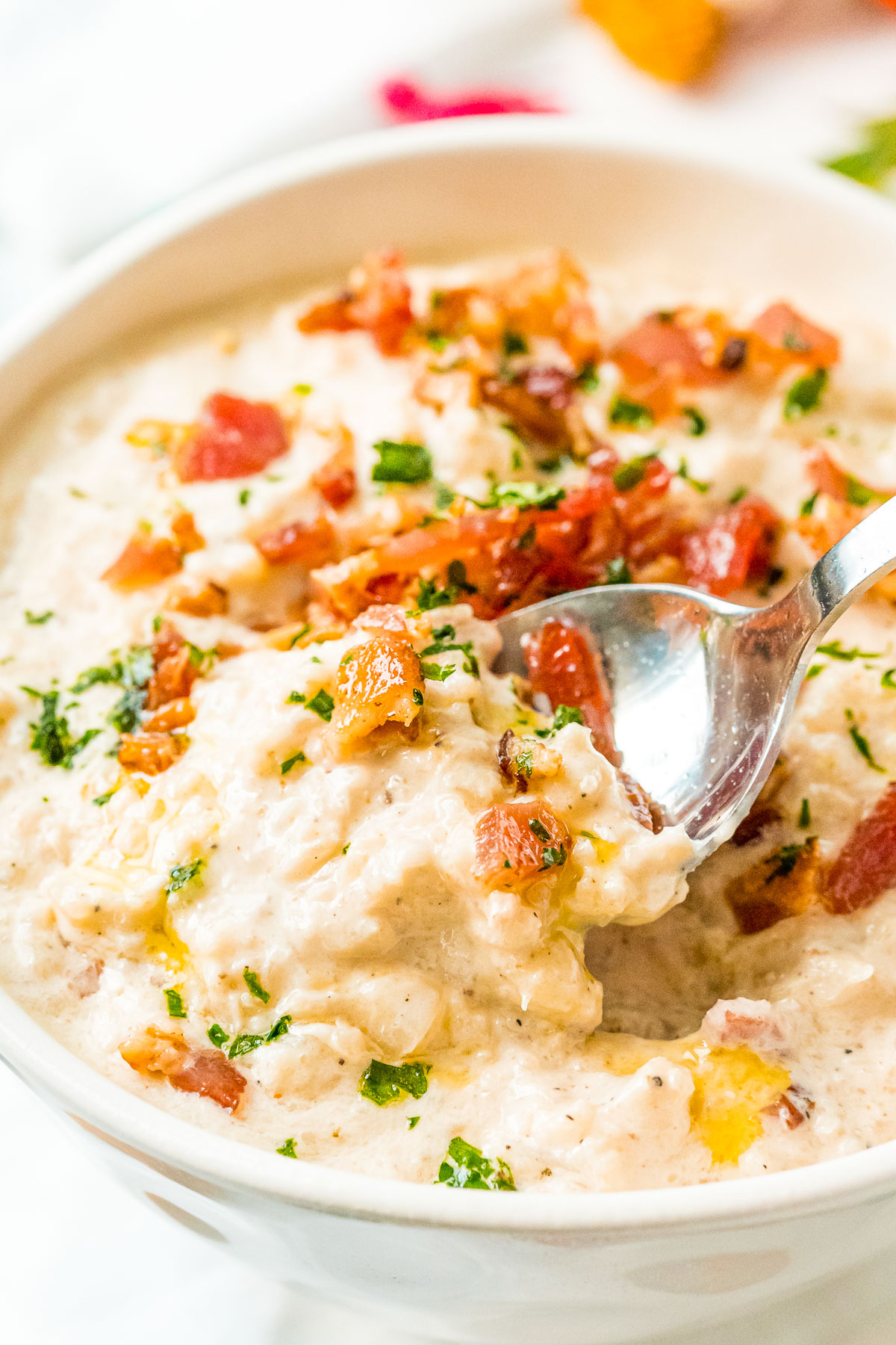 Bacon Cauliflower Chowder Recipe | Sugar and Soul