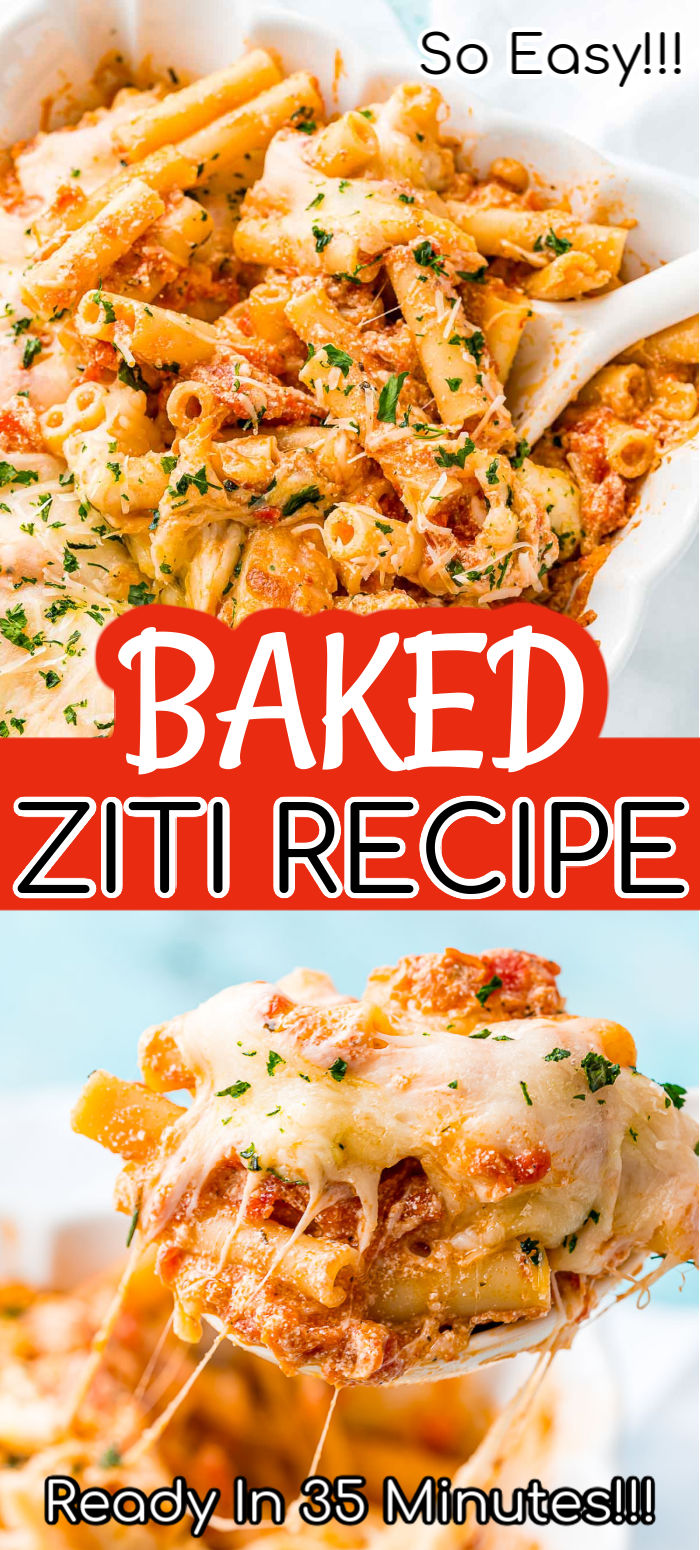 Baked Ziti Simple Recipe - Sugar and Soul