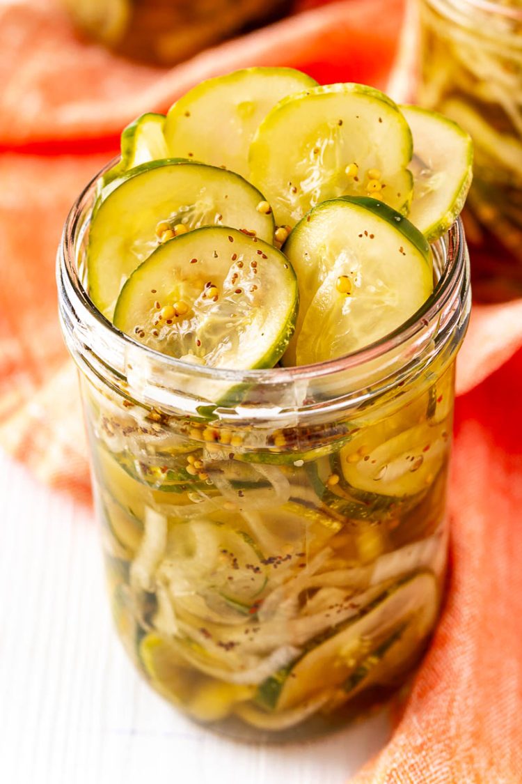 Refrigerator Bread and Butter Pickles Recipe - Sugar and Soul