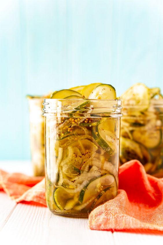 Refrigerator Bread And Butter Pickles - Sugar And Soul