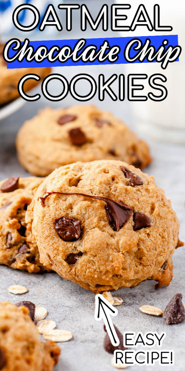 Oatmeal Chocolate Chip Cookies Recipe - Sugar and Soul