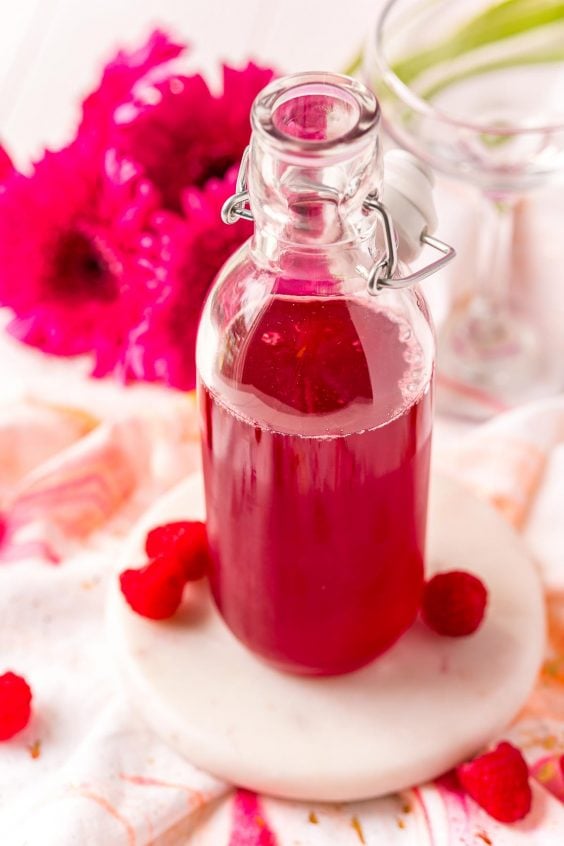 Raspberry Simple Syrup Recipe - Sugar and Soul