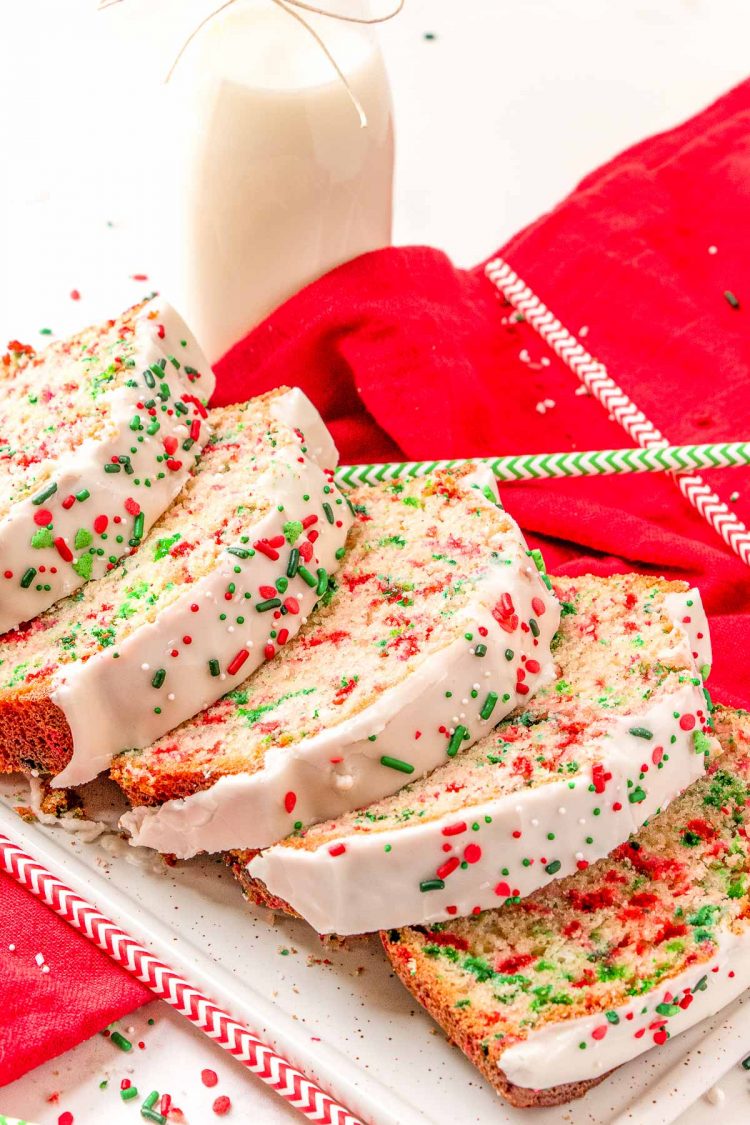 Easy Christmas Funfetti Bread Recipe | Sugar and Soul