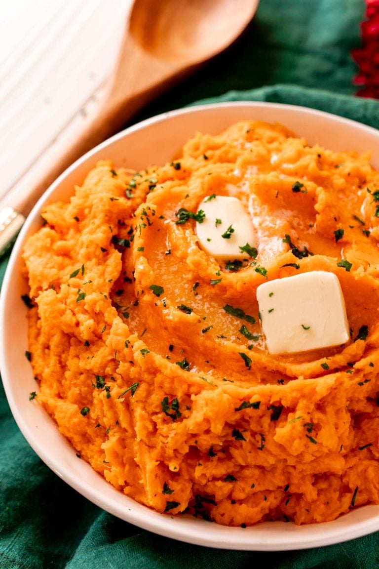 Savory Mashed Sweet Potatoes Recipe - Sugar and Soul