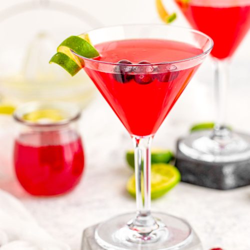 Cranberry Cosmopolitan Drink Recipe - Sugar and Soul