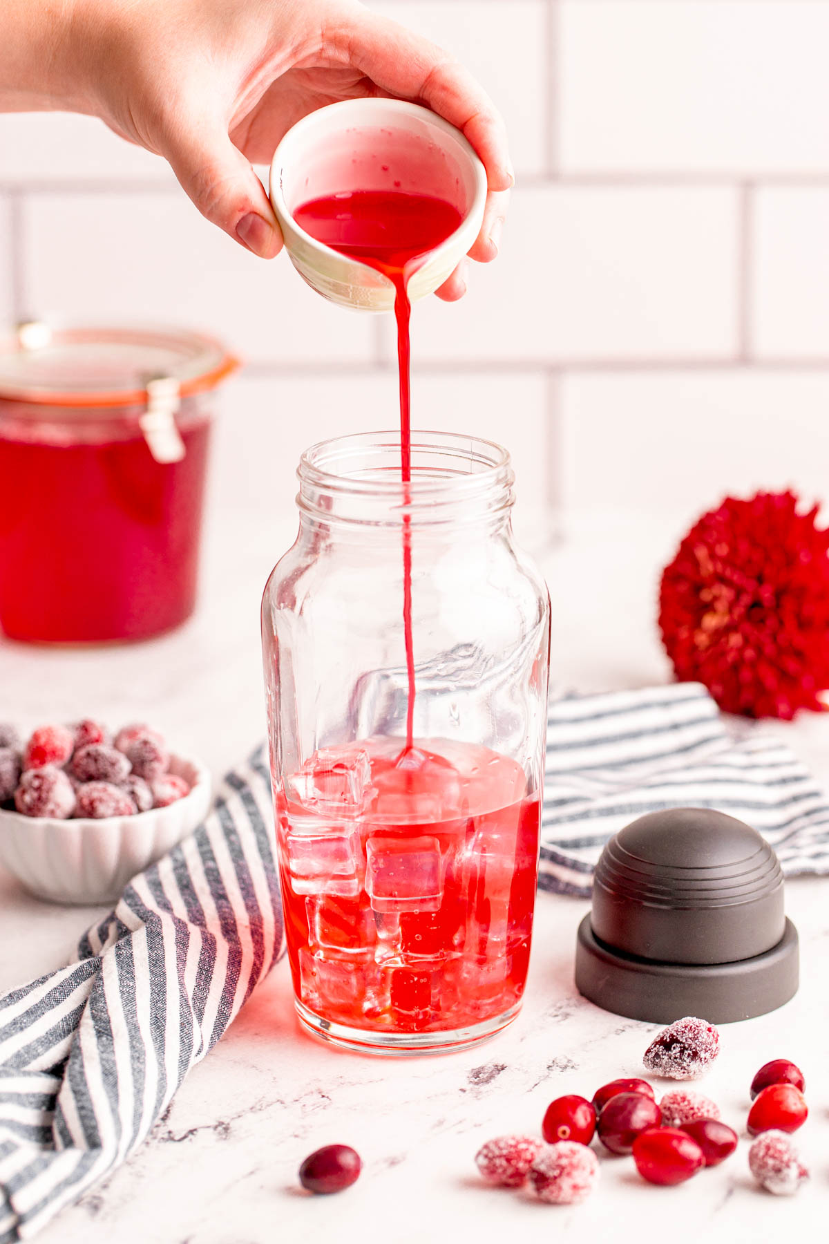 Cranberry Simple Syrup - Sugar and Soul