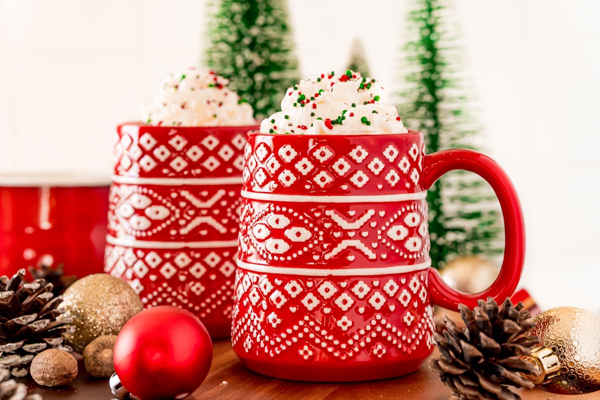 Eggnog Hot Chocolate Recipe - Sugar and Soul