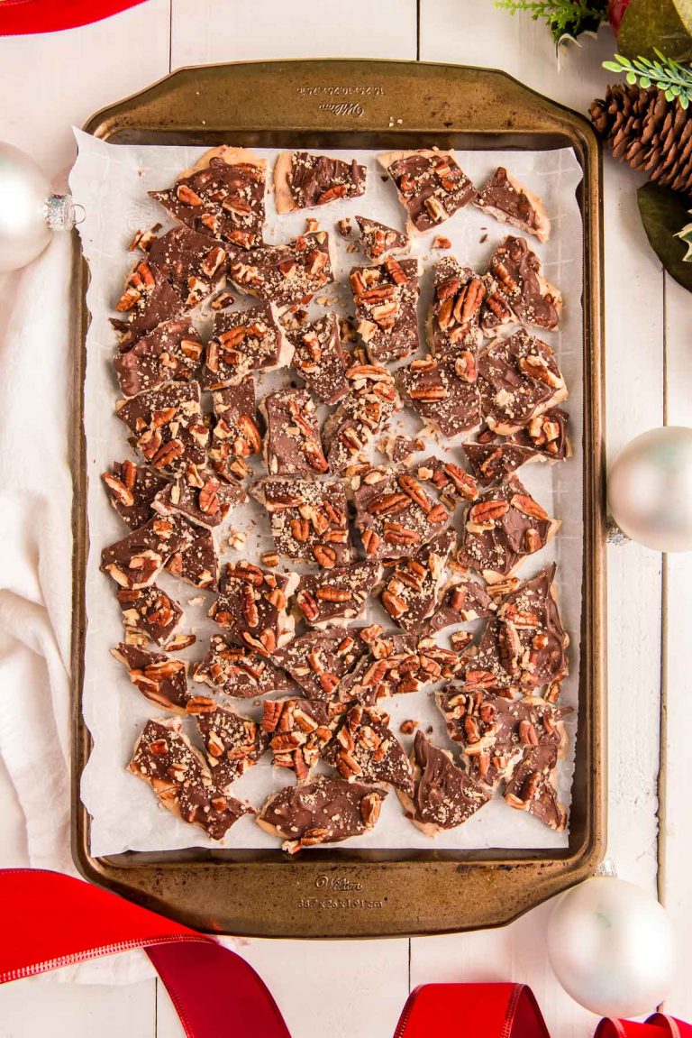 English Butter Toffee With Almonds And Pecans - Sugar And Soul