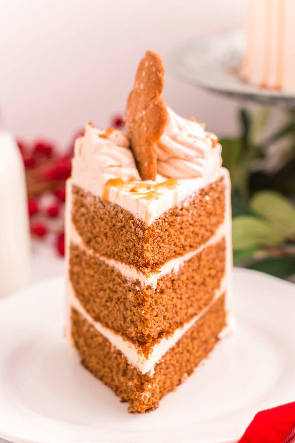 Gingerbread Layer Cake With Cinnamon Frosting - Sugar and Soul