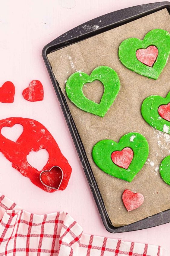 Heart-Shaped Grinch Cookies Recipe - Sugar and Soul