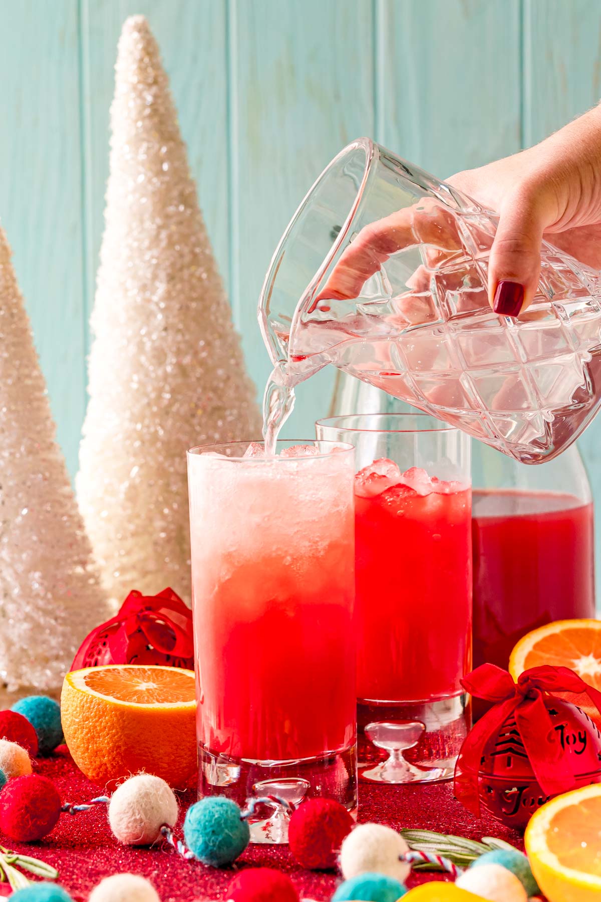 Sparkling Holiday Punch (Non-alcoholic) Recipe - Sugar and Soul