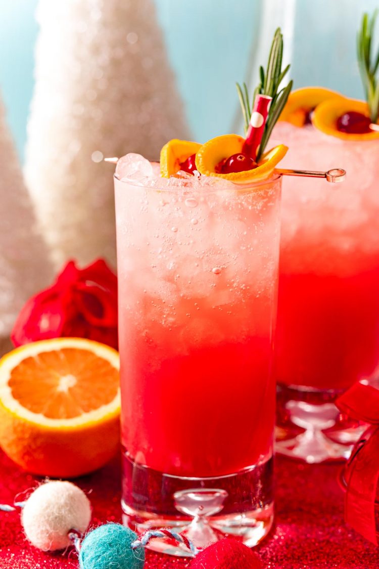 Sparkling Holiday Punch Non alcoholic Recipe Sugar And Soul