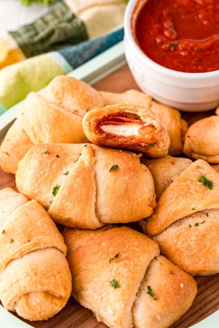 Easy Stuffed Pizza Rolls Recipe - Sugar And Soul Co