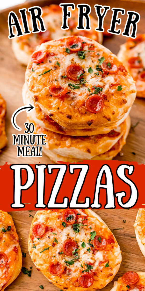 Air Fryer Pizzas (Made With Biscuits) - Sugar and Soul