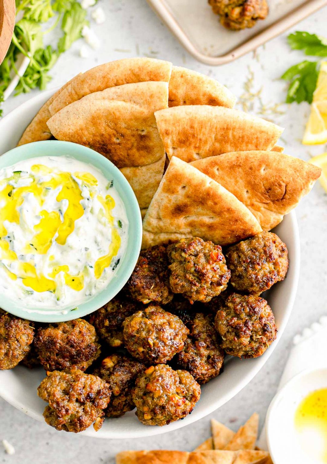 Greek Meatballs (Keftedes Recipe) - Sugar and Soul