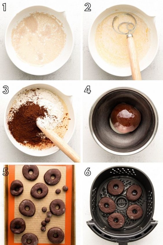 Air Fryer Chocolate Donuts (From Scratch) - Sugar And Soul