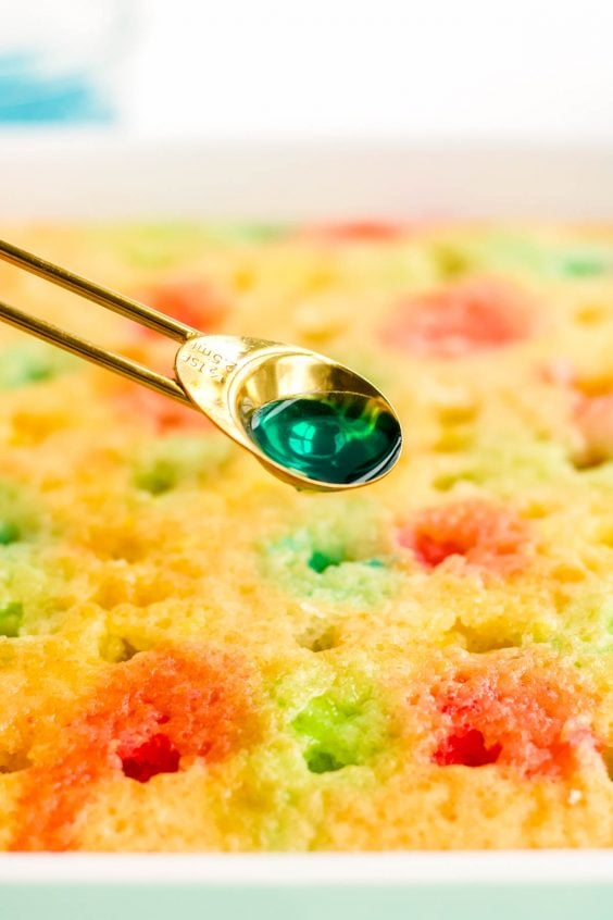 Easy Rainbow Jello Poke Cake Sugar And Soul Co 6211