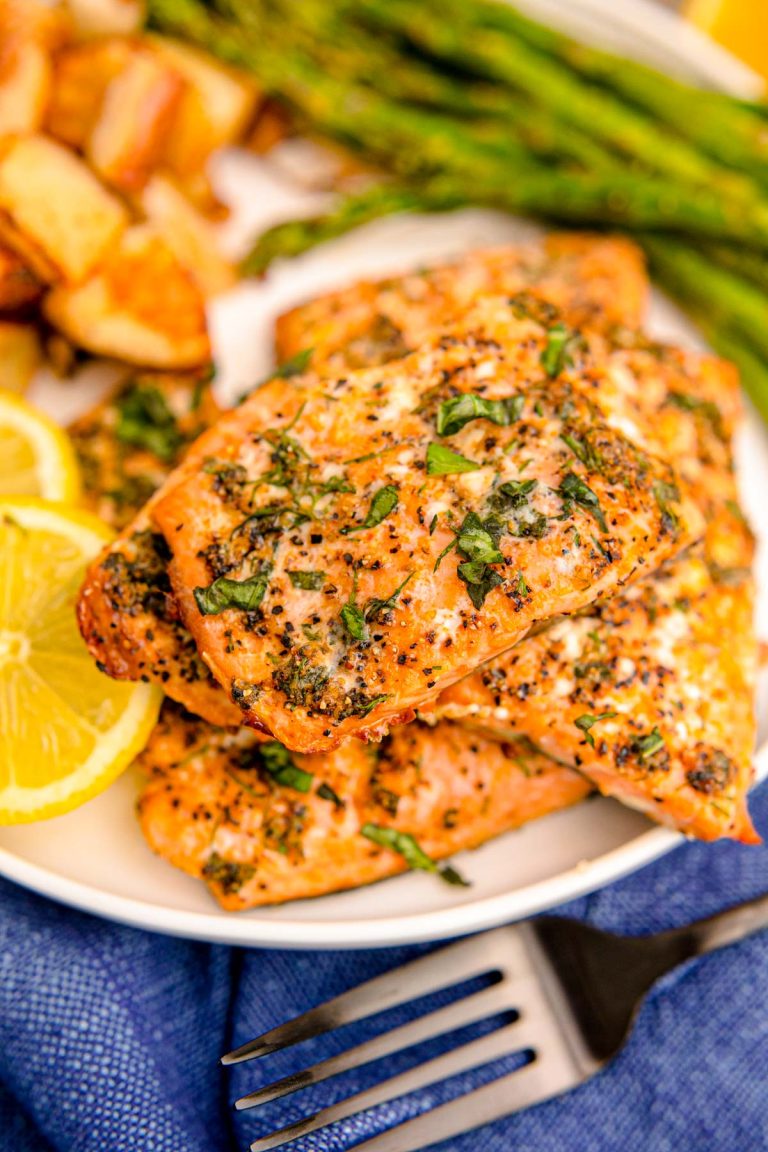 Lemon Garlic Salmon In Air Fryer - Sugar And Soul