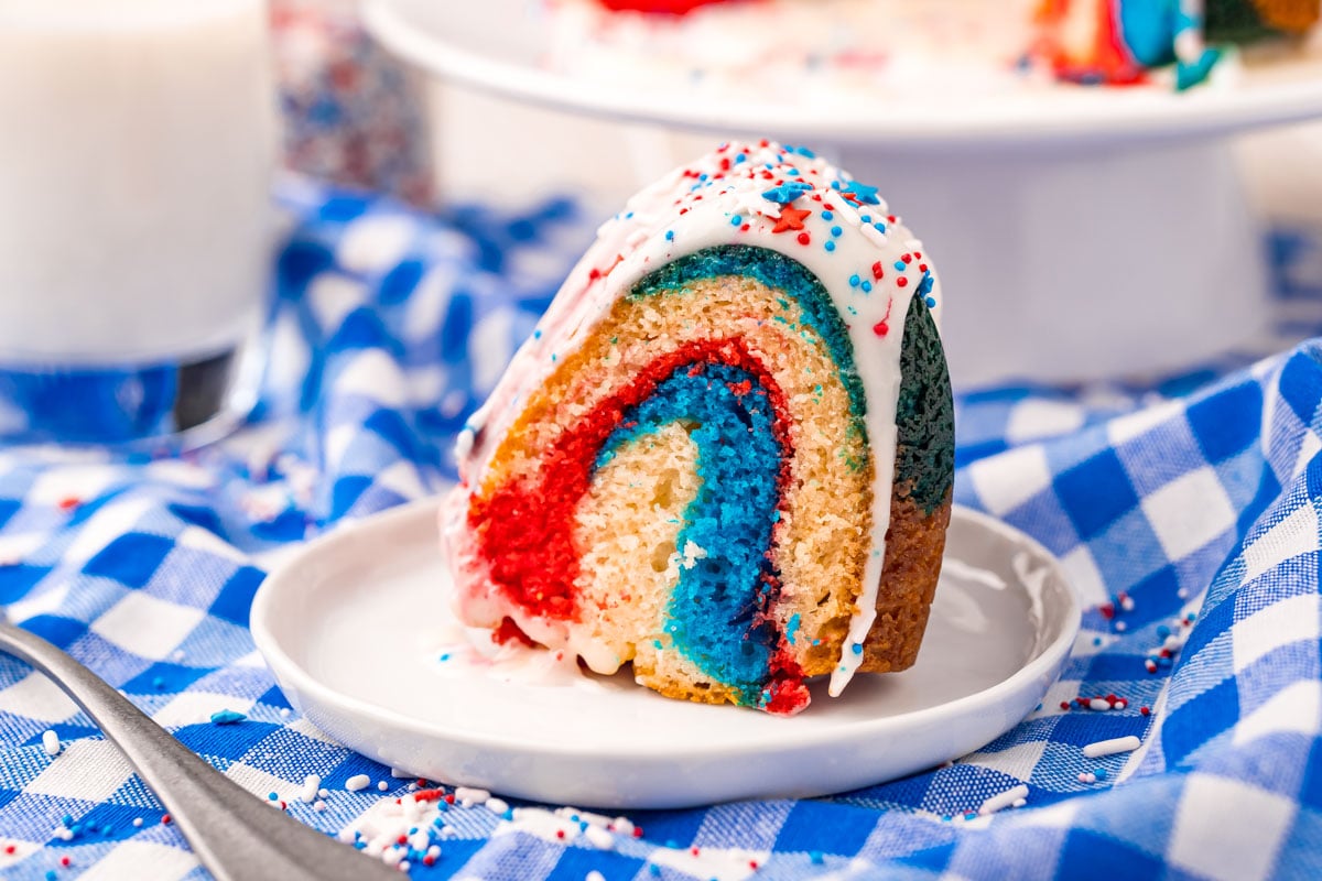 4th of July Bundt Cake - Sugar and Soul