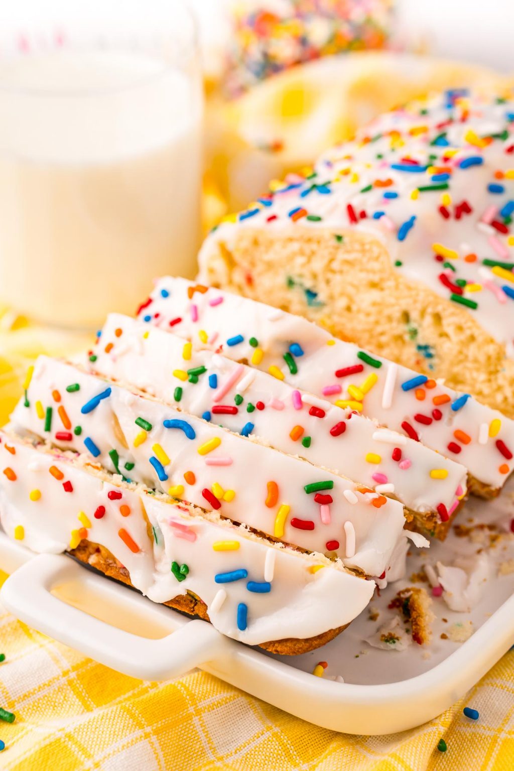 Funfetti Ice Cream Bread Recipe Sugar And Soul 