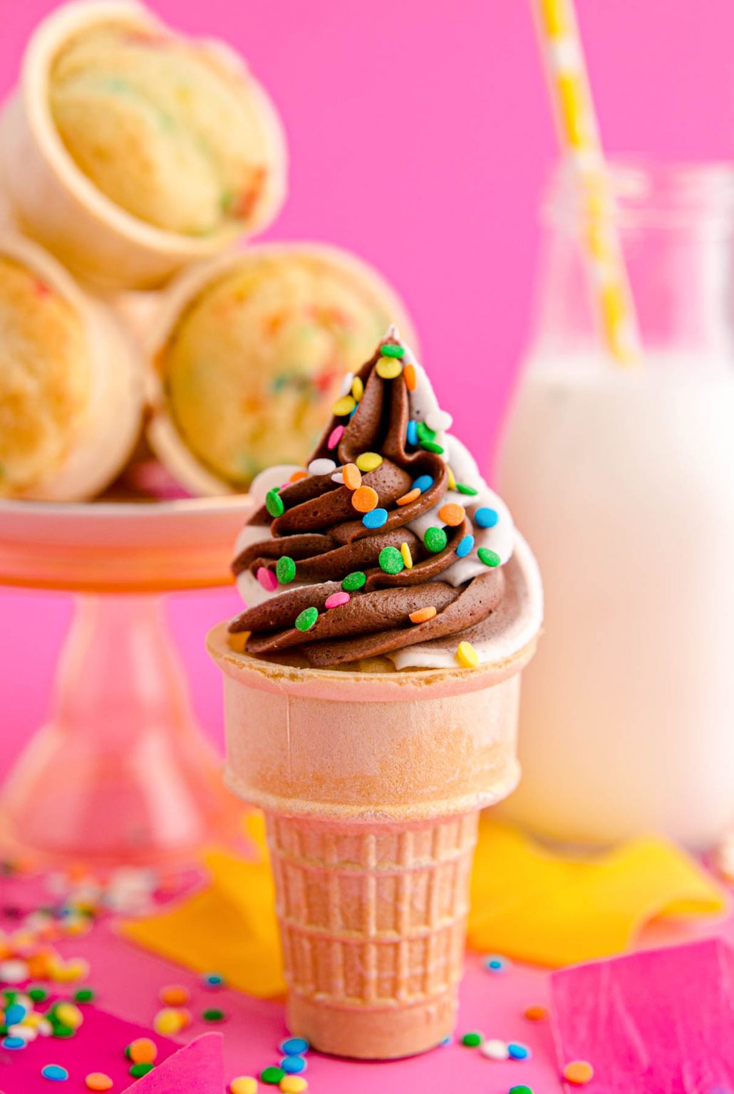 Ice Cream Cone Cupcakes Cupcakes - Sugar and Soul