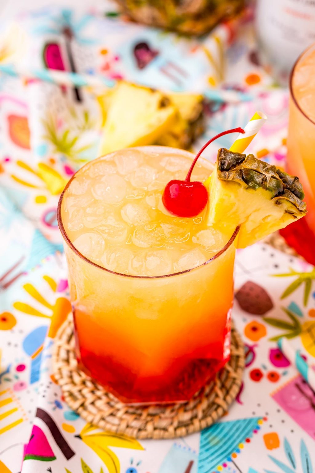 Malibu Sunset Drink Recipe - Sugar and Soul