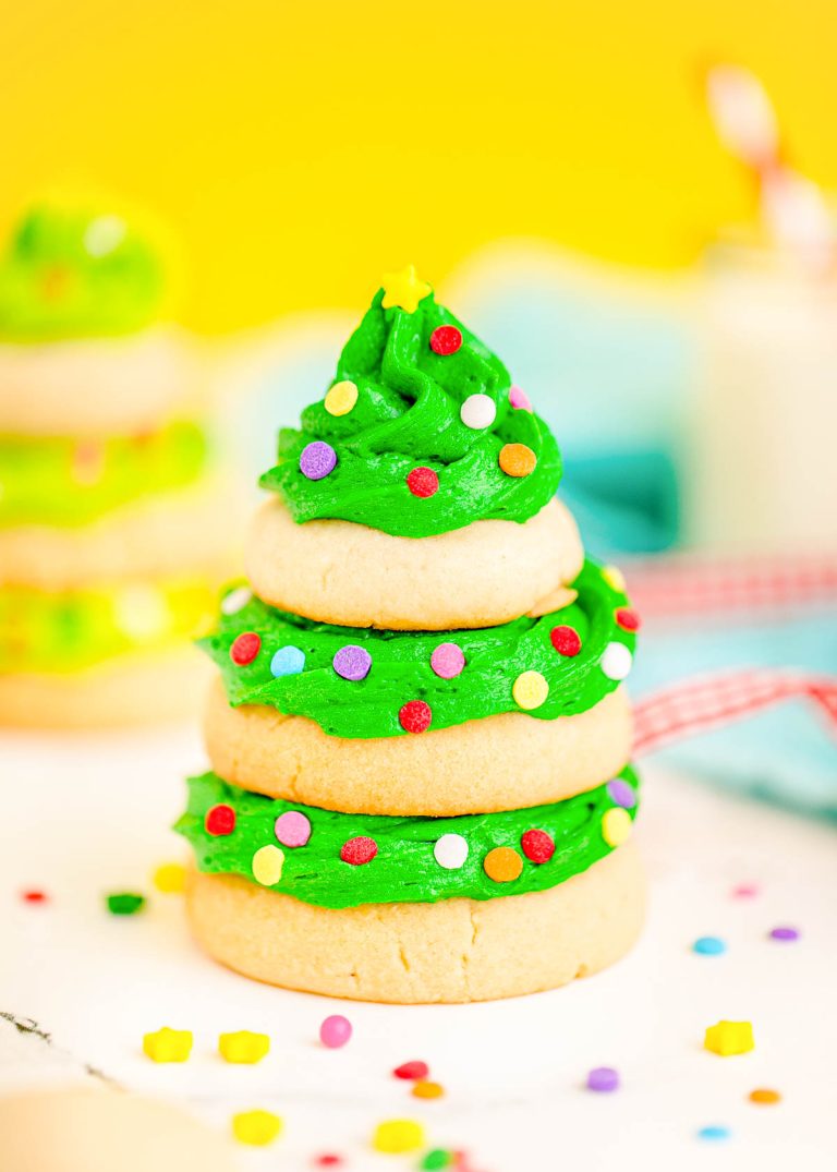 Christmas Tree Cookies - Sugar and Soul
