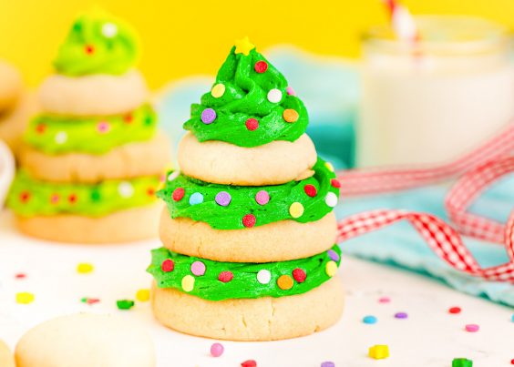 Christmas Tree Cookies - Sugar and Soul