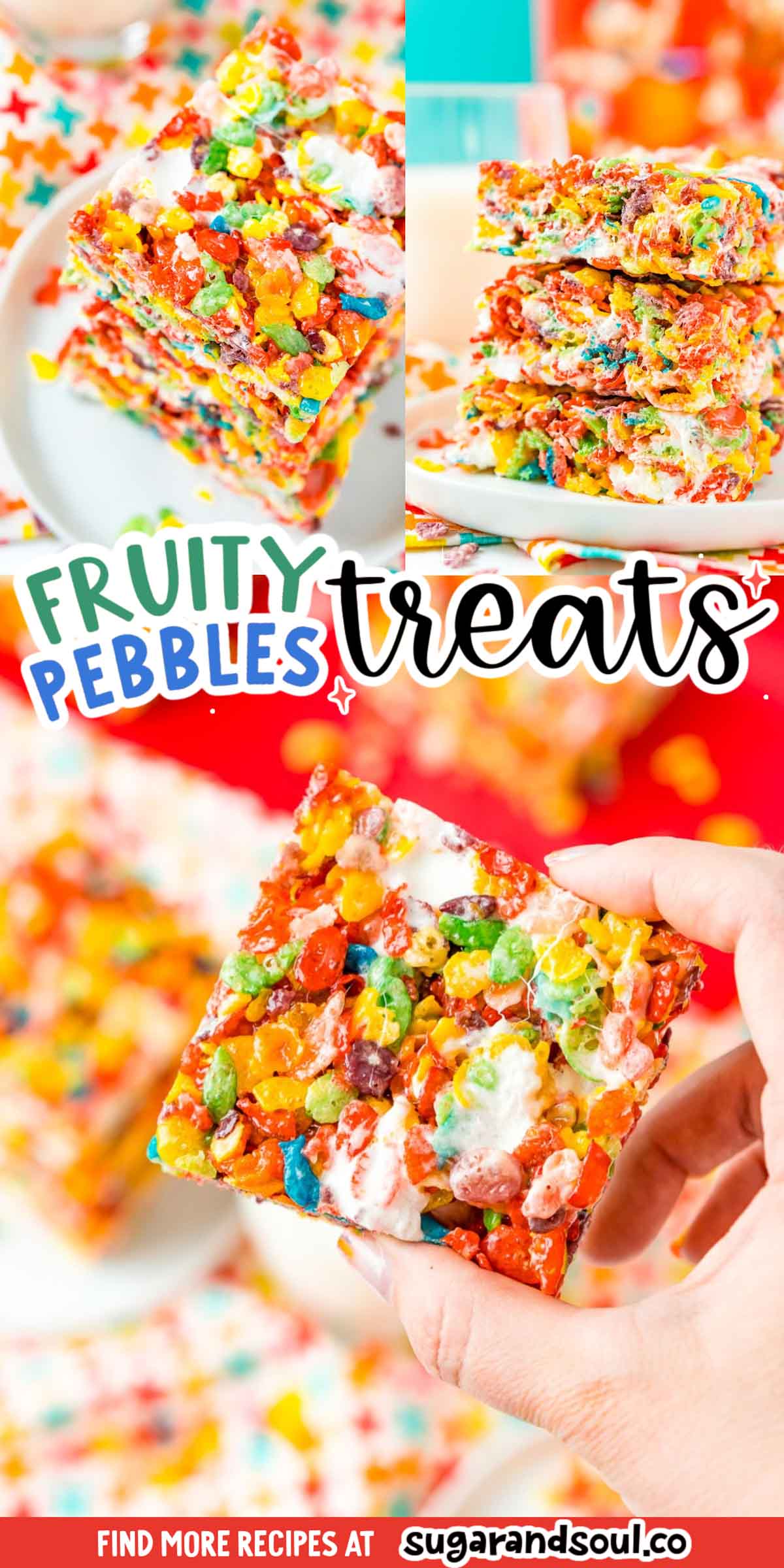 Fruity Pebbles Treats Recipe - No Bake! | Sugar and Soul