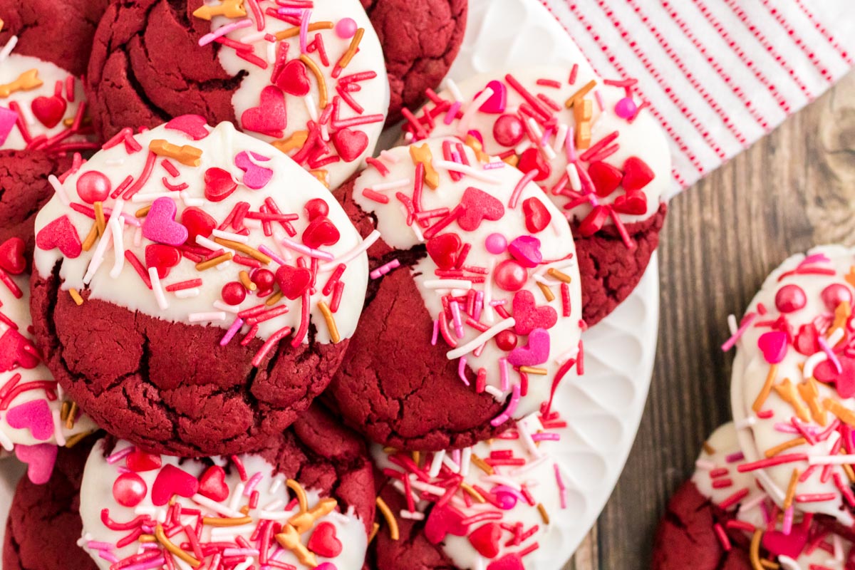 Valentine's Day Red Velvet Cookies