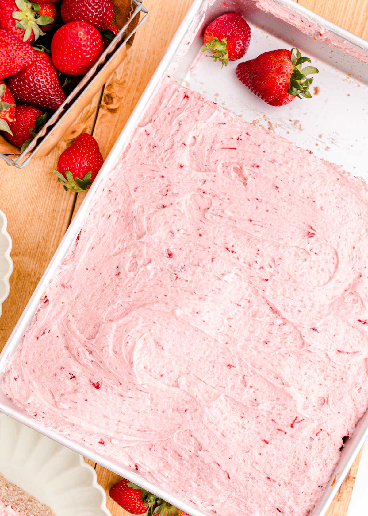 Strawberry Sheet Cake (From Scratch) - Sugar And Soul