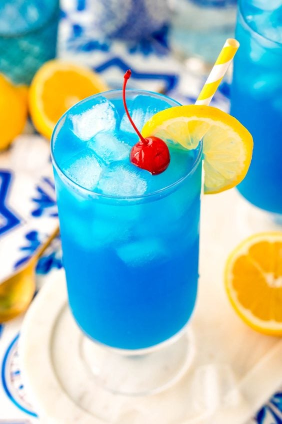 Blue Lagoon Cocktail - Sugar and Soul