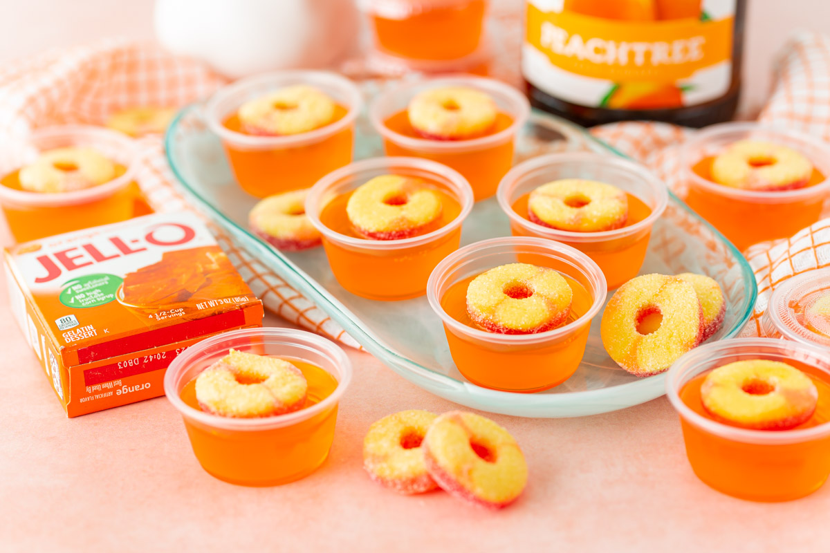 Fuzzy Navel Jello Shots Sugar And Soul