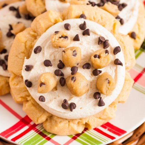 Cookie Dough Cookies Crumbl Copycat Sugar And Soul   Crumbl Cookie Dough Cookies 1 500x500 