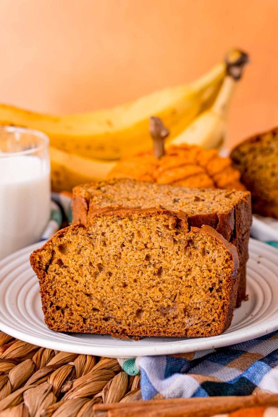 Pumpkin Banana Bread (Two Loaf Recipe) - Sugar And Soul