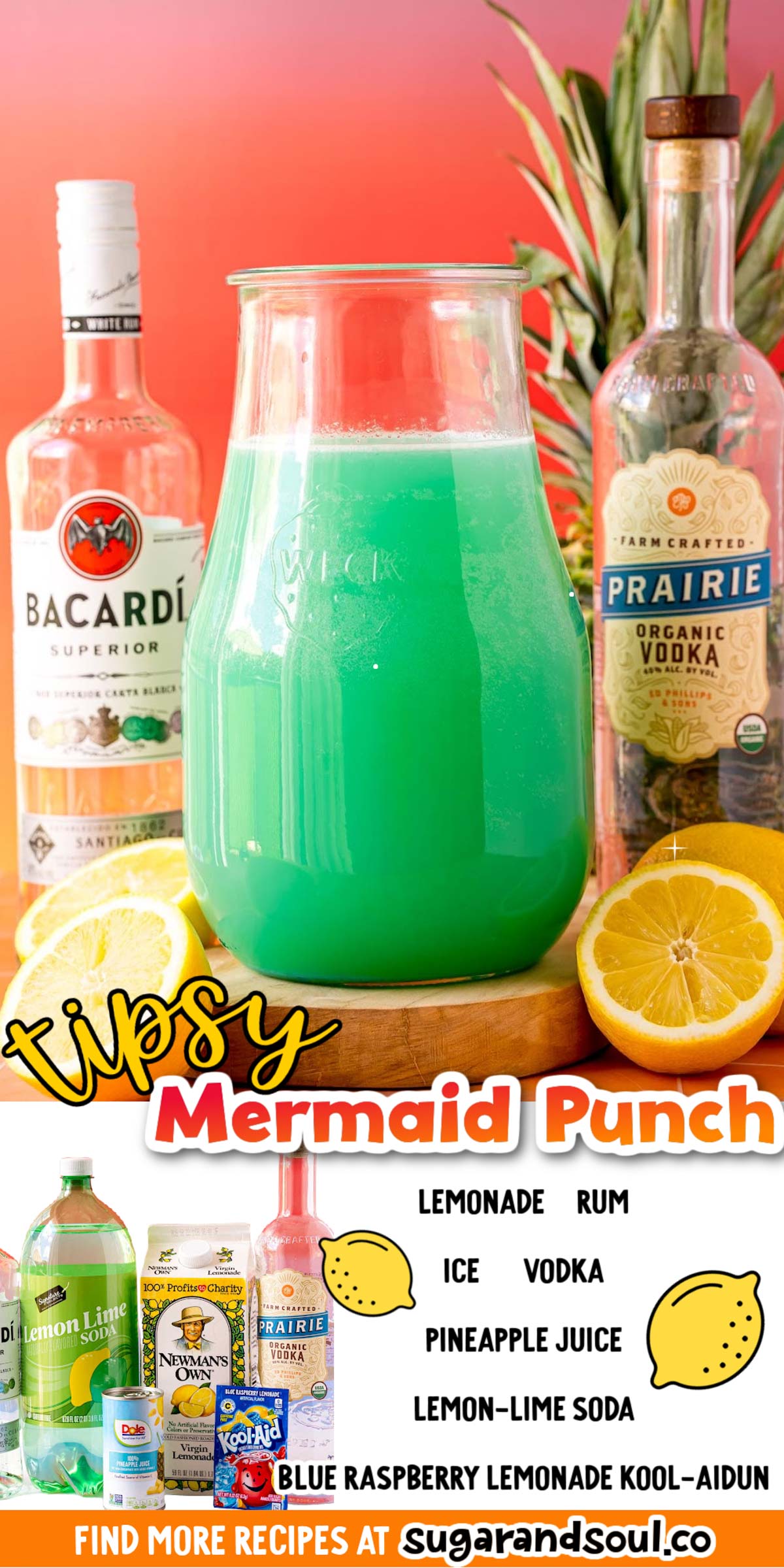 Mermaid Water Drink - Easy and Delicious Rum Punch