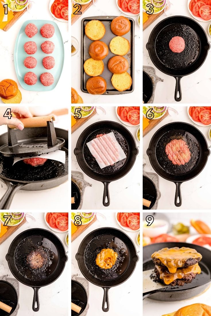 How to Make the Best Juicy Cast Iron Skillet Burgers - Home&Plate