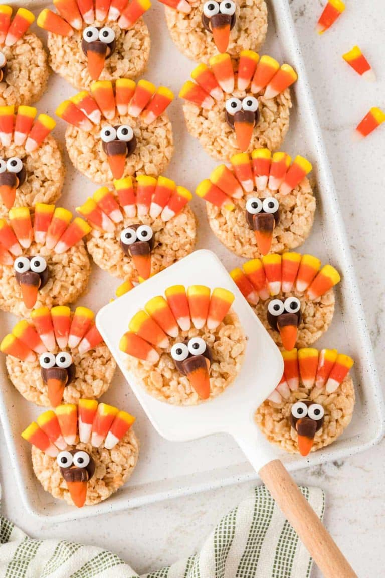 Easy Turkey Rice Krispie Treats Sugar and Soul