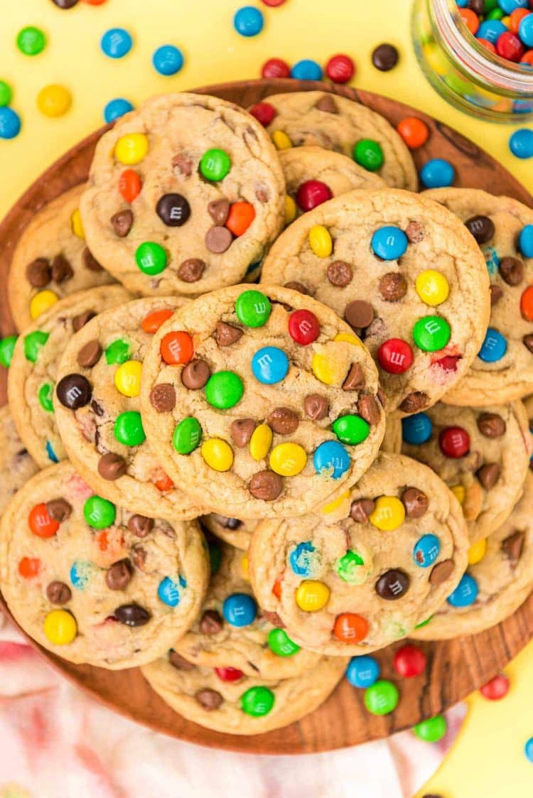 Big & Chewy M&M Cookie Recipe - Sugar and Soul