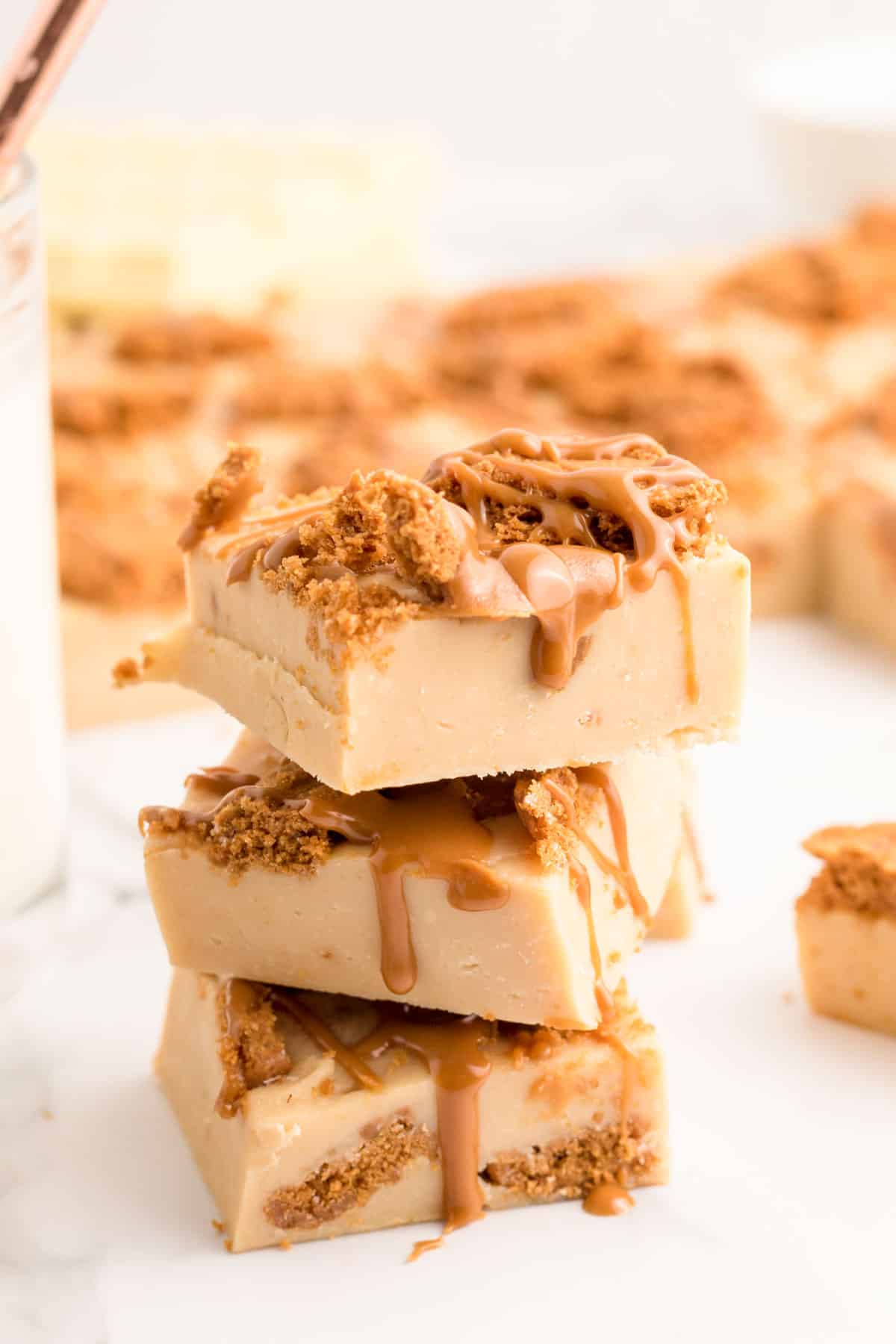 Easy 5-Ingredient Biscoff Fudge - Sugar and Soul