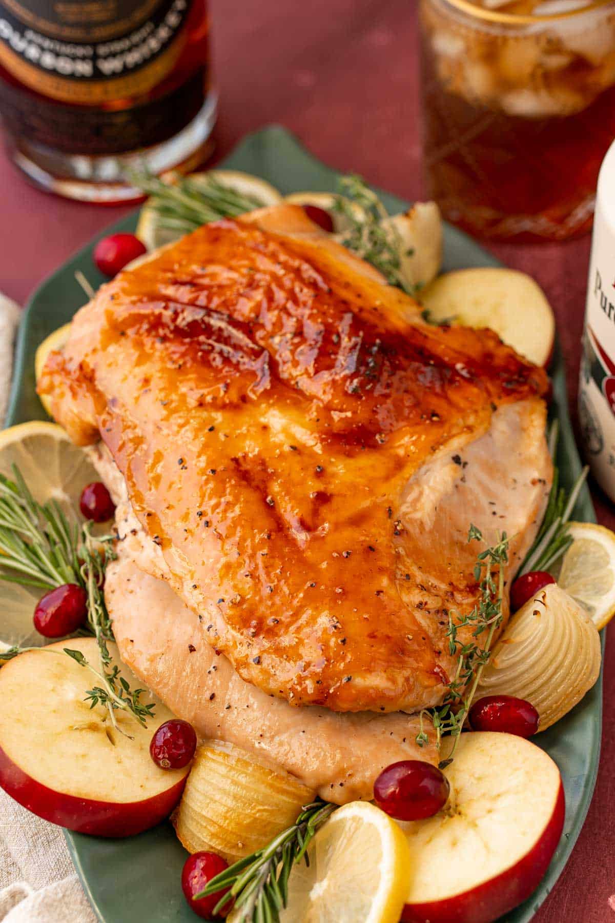 Maple Bourbon Glazed Turkey Breast - Sugar And Soul