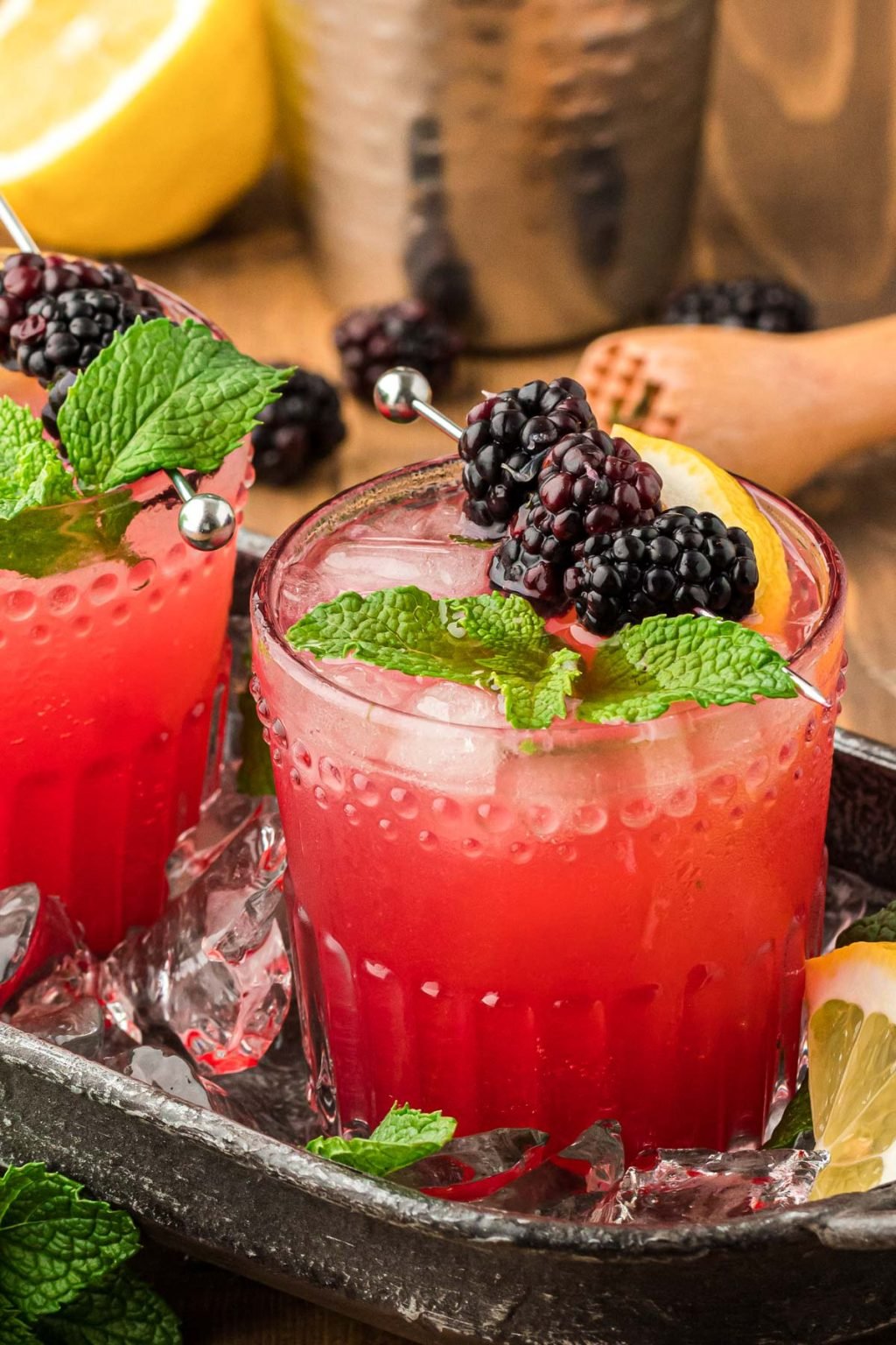 Blackberry Bourbon Smash Cocktail - Sugar and Soul