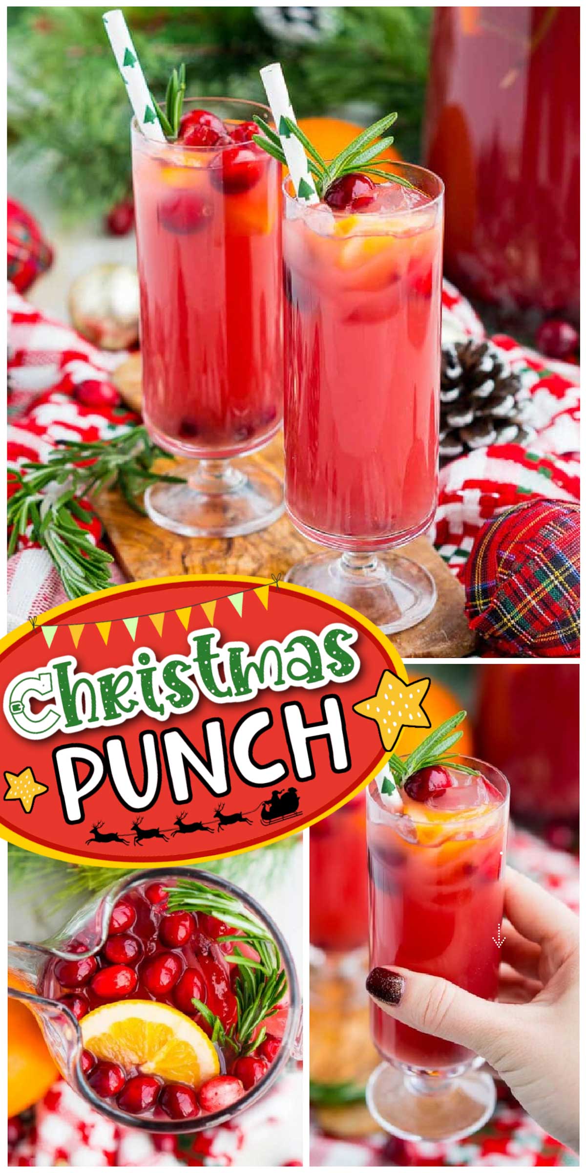 Christmas Punch Recipe (Boozy or Not!) - Sugar and Soul